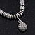 Rhodium Plated Swarovski Crystal Ball Necklace - 38cm Length/ 7cm Extension - view 3
