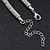 Rhodium Plated Swarovski Crystal Ball Necklace - 38cm Length/ 7cm Extension - view 5