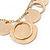 Gold Plated Hammered Circles&Coins Charm Necklace - 38cm Length/ 8cm Extension - view 8