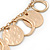 Gold Plated Hammered Circles&Coins Charm Necklace - 38cm Length/ 8cm Extension - view 9