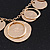 Gold Plated Hammered Circles&Coins Charm Necklace - 38cm Length/ 8cm Extension - view 5