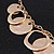 Gold Plated Hammered Circles&Coins Charm Necklace - 38cm Length/ 8cm Extension - view 6