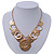Gold Plated Hammered Circles&Coins Charm Necklace - 38cm Length/ 8cm Extension - view 11