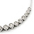 Silver Plated Diamante Wire Choker Necklace - 36cm Length/ 6cm Extension - view 8