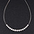 Silver Plated Diamante Wire Choker Necklace - 36cm Length/ 6cm Extension - view 5