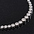 Silver Plated Diamante Wire Choker Necklace - 36cm Length/ 6cm Extension - view 4