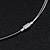 3 Strand Wire Floating CZ Magnetic Necklace In Silver Plating - 38cm Length - view 7