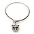 Unique Swarovski Crystal 'Leopard' Collar Necklace In Burn Silver Plating - 39cm Length - view 6