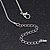Burn Silver Diamante 'Bird' Pendant Necklace - 38cm Length/ 8cm Extension - view 4