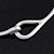 Brushed Silver 'Loop' Choker Necklace With T-Bar Closure - 33cm Length - view 6