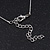 Polished/Matt Silver Tone Diamante Bead Wire Necklace - 36cm Length/ 7cm Extender - view 6