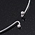 Silver Plated 'Heart' Charm Choker Necklace - 40cm Length - view 4