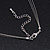 Diamante Textured 'Daisy' Pendant Wire Choker Necklace In Silver Plating - 36cm Length/ 7cm Extension - view 5