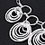 Silver Plated Hammered Circle Charm Necklace - 38cm Length/ 8cm Extension - view 6