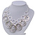 Silver Plated Hammered Circle Charm Necklace - 38cm Length/ 8cm Extension - view 9