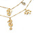 Two Row Gold Plated Sea Charm Necklace - 44cm Length/ 9cm Extension - view 4