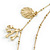 Two Row Gold Plated Sea Charm Necklace - 44cm Length/ 9cm Extension - view 7