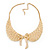 'Angel Wings' Peter Pan Collar Necklace In Gold Plating - 38cm Length/ 6cm Extension - view 2