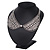 Clear Swarovski Crystal Peter Pan Collar Necklace In Silver Plating - 36cm Length/ 11cm Extension - view 10