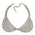 Clear Swarovski Crystal Peter Pan Collar Necklace In Silver Plating - 36cm Length/ 11cm Extension - view 3