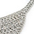 Clear Swarovski Crystal Peter Pan Collar Necklace In Silver Plating - 36cm Length/ 11cm Extension - view 5