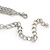 Clear Swarovski Crystal Peter Pan Collar Necklace In Silver Plating - 36cm Length/ 11cm Extension - view 6