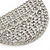 Clear Swarovski Crystal Peter Pan Collar Necklace In Silver Plating - 36cm Length/ 11cm Extension - view 9
