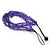 Multistrand Purple Glass Bead Necklace - 44cm Length - view 7