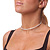 Thin Swarovski Crystal Flex Choker Necklace In Rhodium Plating - Adjustable - view 3