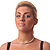 Clear Swarovski Crystal Faux Pearl Flex Choker Necklace In Rhodium Plating - Adjustable - view 3