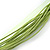 Olive Green Diamante Vintage Flower Pendant On Cotton Cords Necklace In Bronze Metal - 38cm Length/ 7cm Extension - view 5
