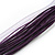 Violet/Deep Purple Diamante 'Butterfly' Cotton Cord Pendant Necklace In Bronze Metal - 38cm Length/ 8cm Extension - view 5
