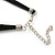 Black/ Grey Glass Bead Layered Necklace In Silver Plating - 54cm Length/ 6cm Extension - view 6