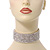 10-Row Swarovski Crystal Choker Necklace (Silver&Clear) - 29cm Length/ 16cm Extension - view 5