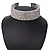 10-Row Swarovski Crystal Choker Necklace (Silver&Clear) - 29cm Length/ 16cm Extension - view 6