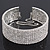 10-Row Swarovski Crystal Choker Necklace (Silver&Clear) - 29cm Length/ 16cm Extension