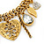 Vintage 'Heart' Charm Necklace In Gold Plating - 40cm Length/ 6cm Extension - view 4
