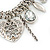 Vintage 'Heart' Charm Necklace In Silver Plating - 40cm Length/ 6cm Extension - view 4