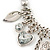 Vintage 'Heart' Charm Necklace In Silver Plating - 40cm Length/ 6cm Extension - view 7
