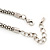 Vintage Burn Silver Charm 'Heart&Butterfly' Mesh Necklace - 40cm Length/ 6cm Extension - view 5