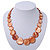 Coral Shell Necklace In Silver Plating - 40cm Length/ 3cm Extension - view 3