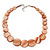 Coral Shell Necklace In Silver Plating - 40cm Length/ 3cm Extension - view 4