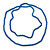 Long Cobalt Blue Glass Bead Necklace - 140cm Length/ 8mm - view 4