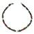 Stylish Oval Hematite/ Multicoloured Crystal Bead Magnetic Necklace - 40cm Length - view 3
