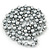 Long Light Grey/Metallic Grey Glass Pearl/Bead Necklace - 110cm Length - view 5