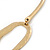 Gold Plated Hammered 'Aiko' Bib Choker Necklace - 36cm Length/ 6cm Extension - view 6