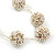 Long White/ Beige Glass Bead 'Ball' Necklace - 110cm Length - view 7