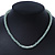 Light Green Mountain Crystal and Swarovski Elements Choker Necklace - 36cm Length (5cm extension) - view 3