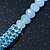 Light Blue Mountain Crystal and Swarovski Elements Choker Necklace - 36cm Length (5cm extension) - view 3