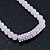 Light Pink Mountain Crystal and Swarovski Elements Choker Necklace - 36cm Length (5cm extension) - view 5